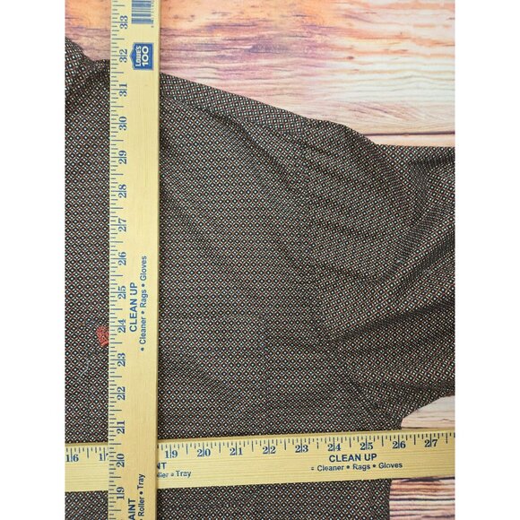 Cinch Mens Button-Up Shirt Large With Geometric Pattern In Brown - Picture 8 of 8